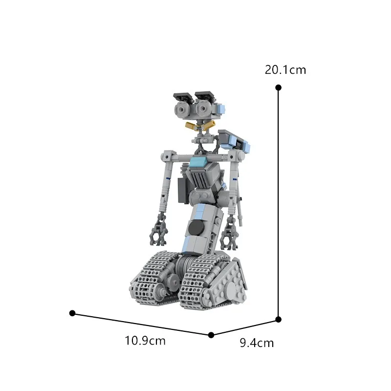 Робот строительный из конструктора Astroed Mecha 5 блоков в стиле милитари