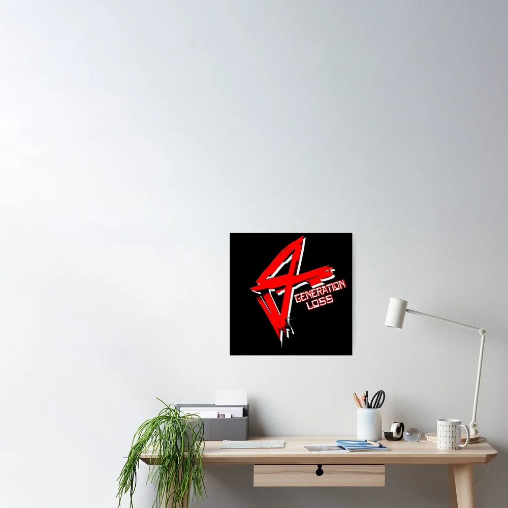 

generation loss Poster Decor Modern Wall Print Room Vintage Home Art Mural Decoration Funny Painting No Frame