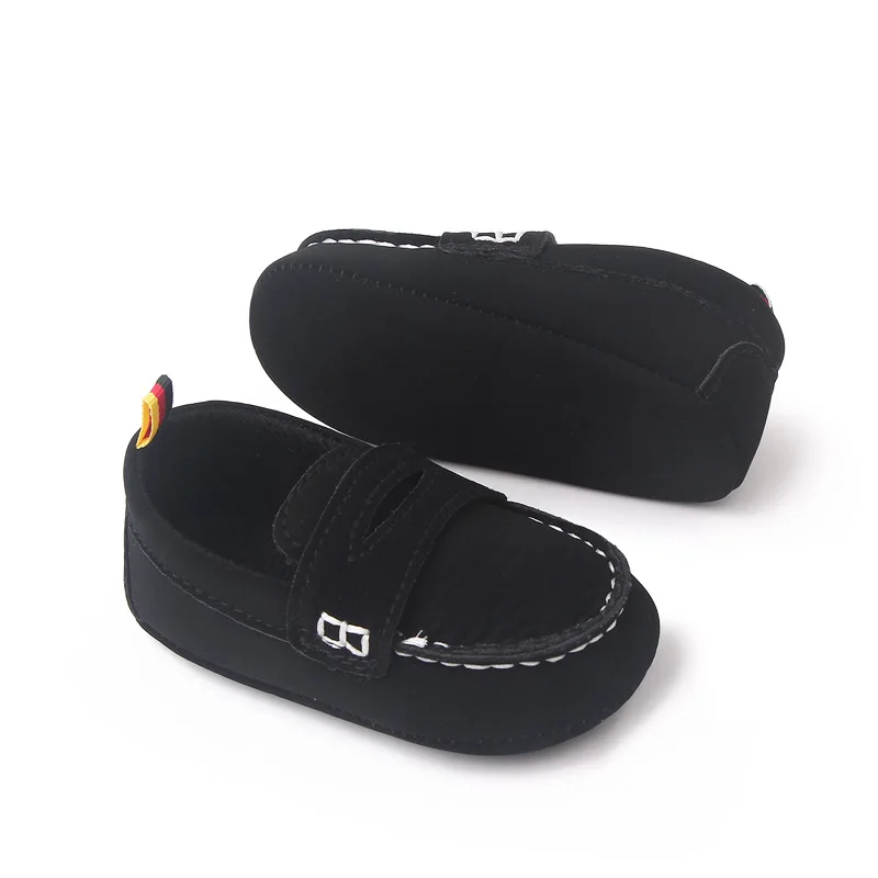 Туфли для новорожденных в британском стиле на мягкой нескользящей подошве