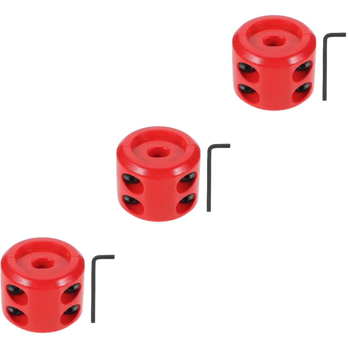 

3 Sets Winch Cable Rubber Stopper Wrench Set Cable Hook Stopper for ATV UTV