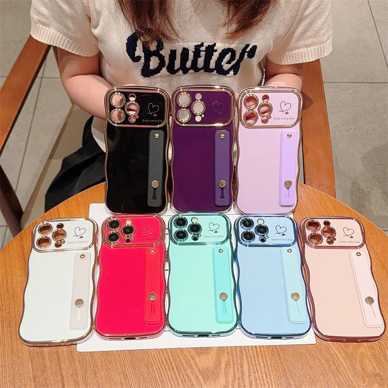 Блестящий Защитный чехол для камеры роскошный держатель в виде сердца жидкий