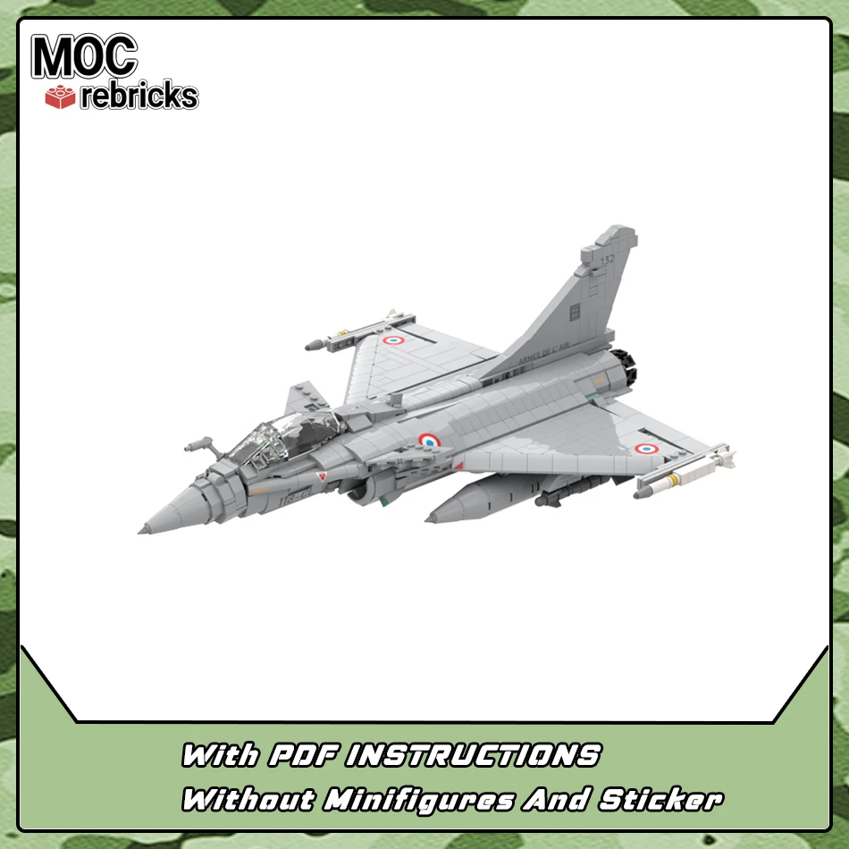 Многоцелевой истребитель французских ВВС Rafale C MOC строительный блок набор
