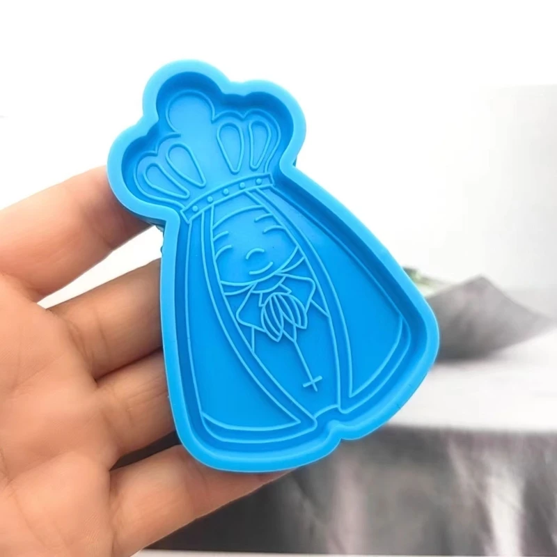 

DIY Semi-stereoscopic King Keychain Silicone Epoxy Mold DIY Ornaments Pendant Crafting Mould for Valentines Gift