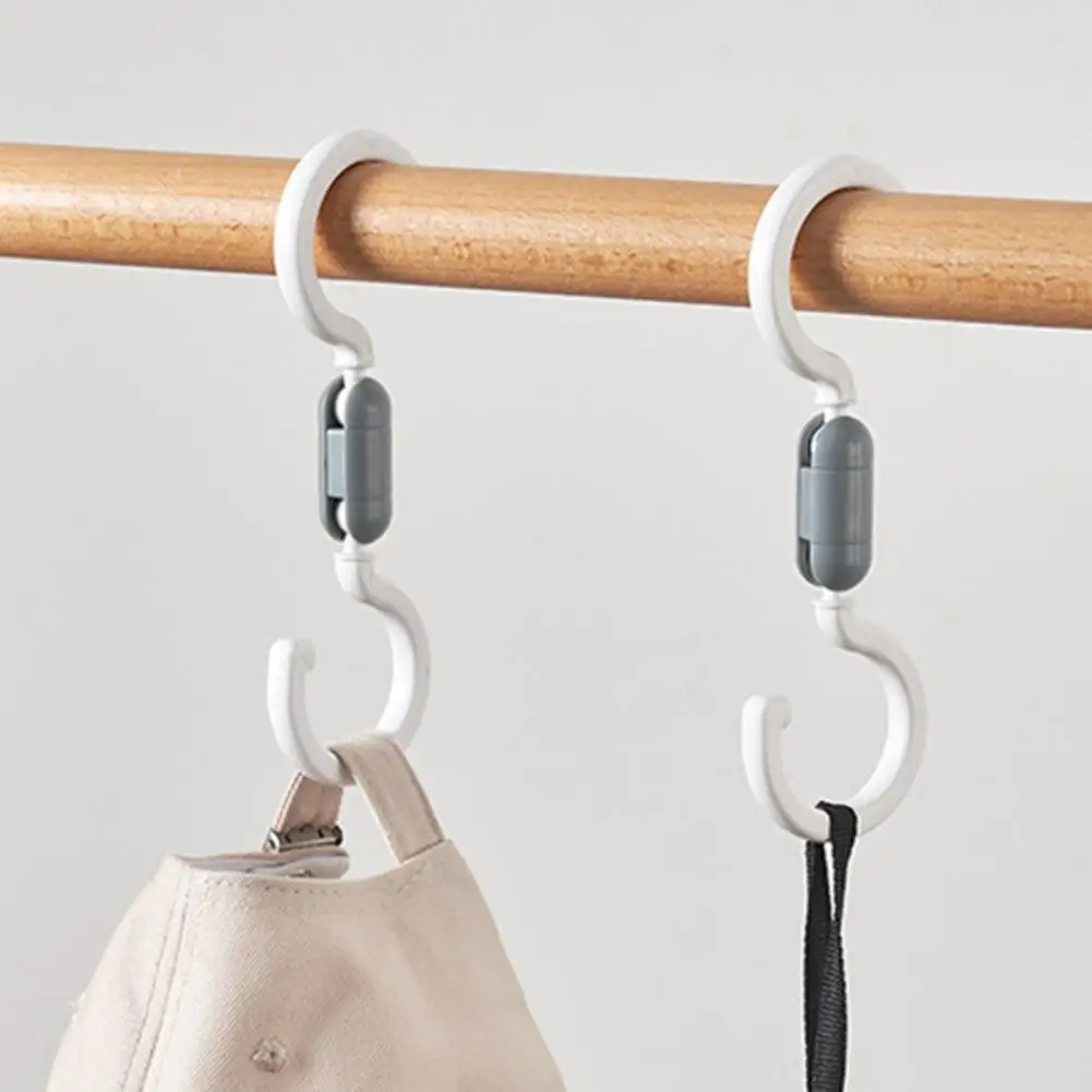 

2 Pcs Baby Stroller Hook Double Head Free Rotation Stable Baby Bag Shopping Pram Hook for Outdoor