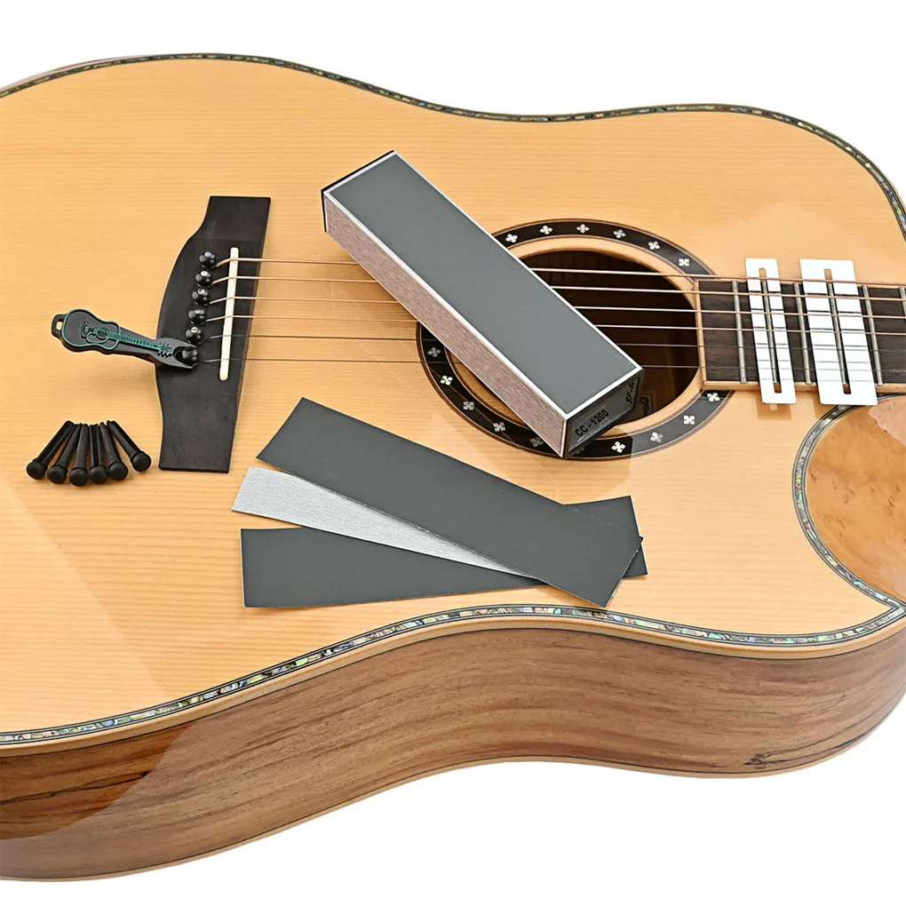 

Набор для выравнивания гитары, профессиональный простой ручной струнный инструмент, набор для шлифовки, шлифовальная бумага, аксессуары дл...