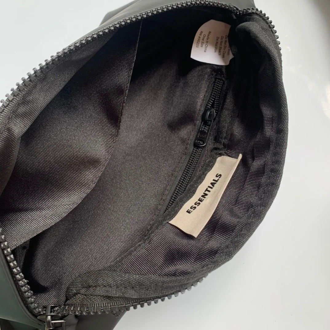 ESSENTIALS Fashion Waist Bag Men High Quality Pu Leather Street Trend Waterproof Casual Chest Pack Travel bag Unisex Belt Bag