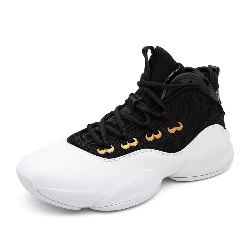 

High-top Basketball Shoes Cushioning Light Basketball Sneakers Portable Breathable No-Slip Casual Outdoor Sports Shoes
