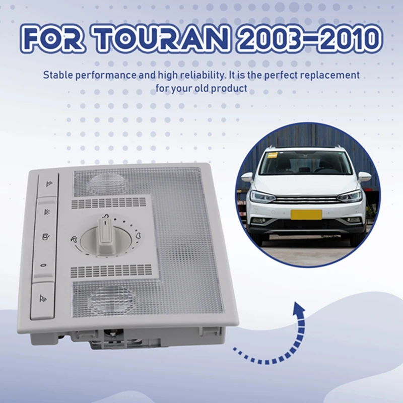 6Q 0959613 Потолочный светильник для чтения на передней крыше автомобиля VW Polo 9N TOURAN