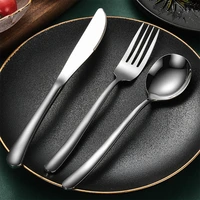 modern one person cutlery designer high quality dessert spoon soup kitchen forks knife dinner design cocina tableware oa50ds