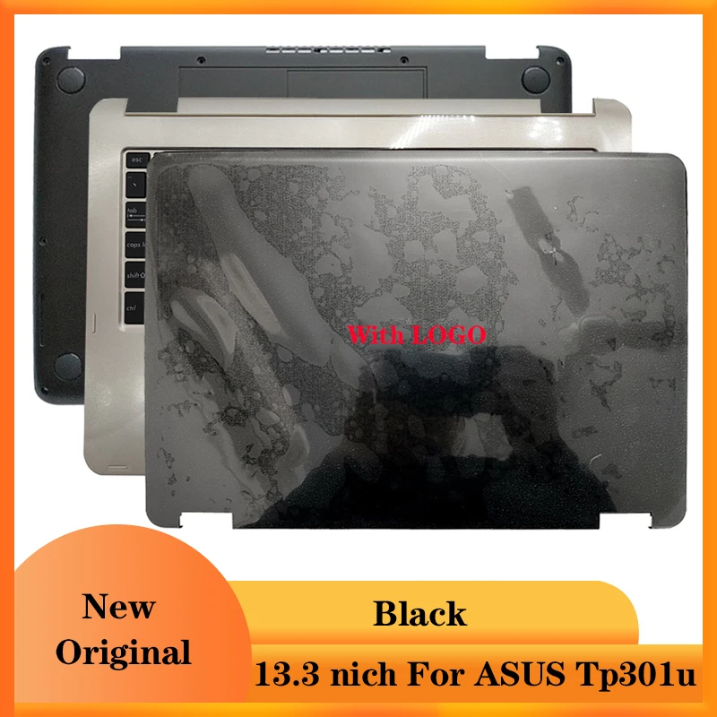 

New Original Laptop LCD Back Cover/Palmarrest Top Cover/Bottom Case Cover For ASUS TP301U A Case Black Cover