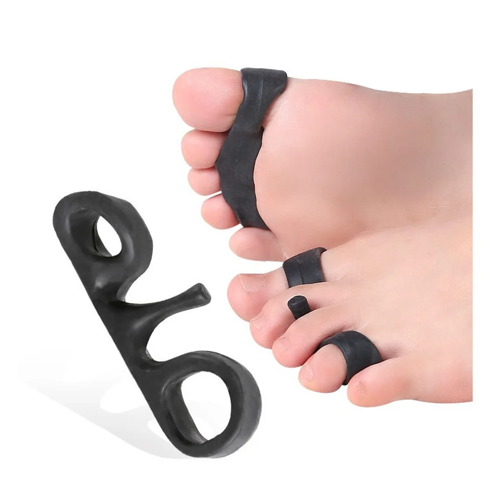 

2Pcs Toe Separator Bone Corrector Straightener Silicone Gel Foot Fingers Protector Bunion Adjuster Foot Care Tool Feet Massager