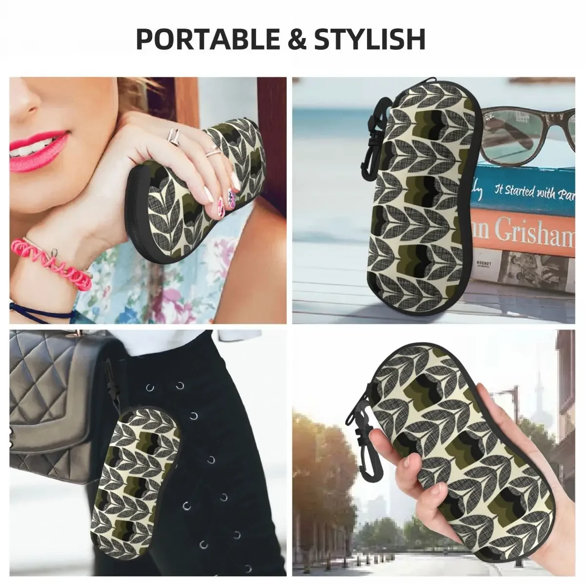 Пользовательский чехол для очков с принтом розы Moss Orla Kiely модный унисекс защитная