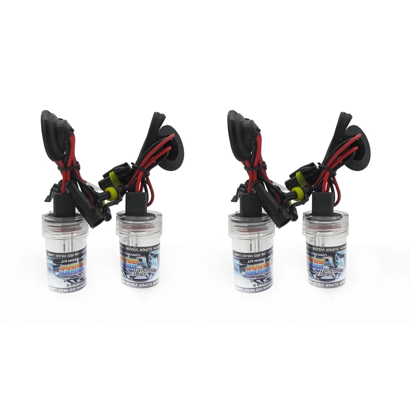 

4 Pcs H8/H9/H11 HID Xenon Replacement Bulb 2 Bulbs Headlight 35W Lamp Light-5000K &6000K