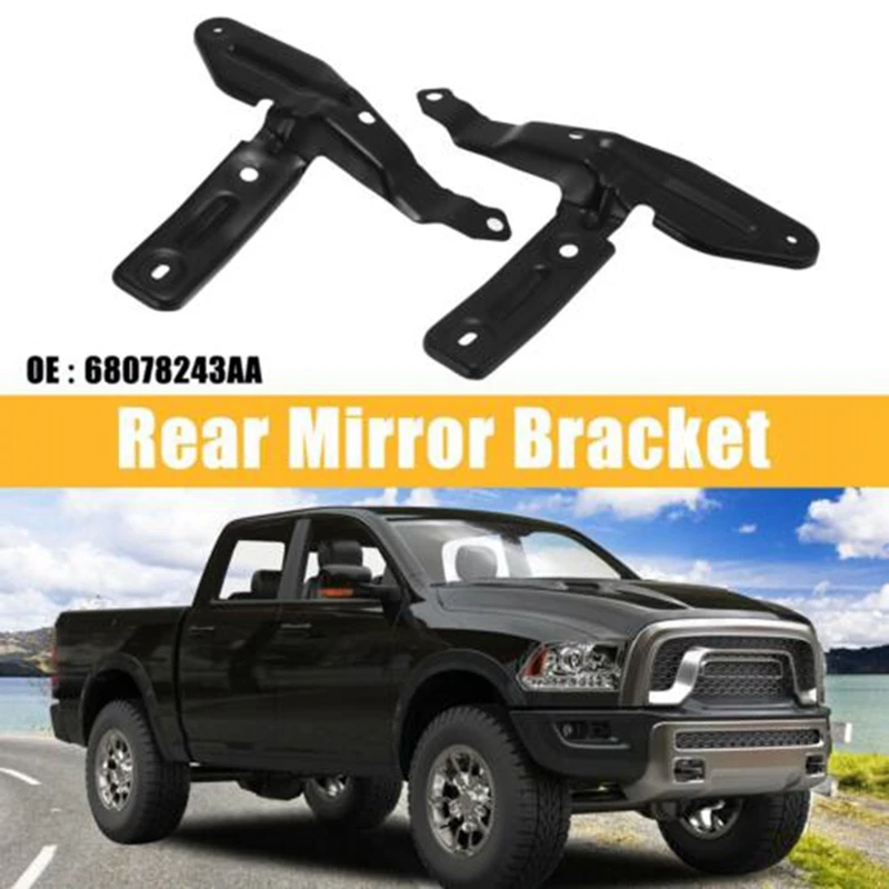 Car Parts Trailer Tow Mirror Bracket &amp Hardware Set 68078242AA 68078243AA For Dodge Ram 1500-5500 2010-2021