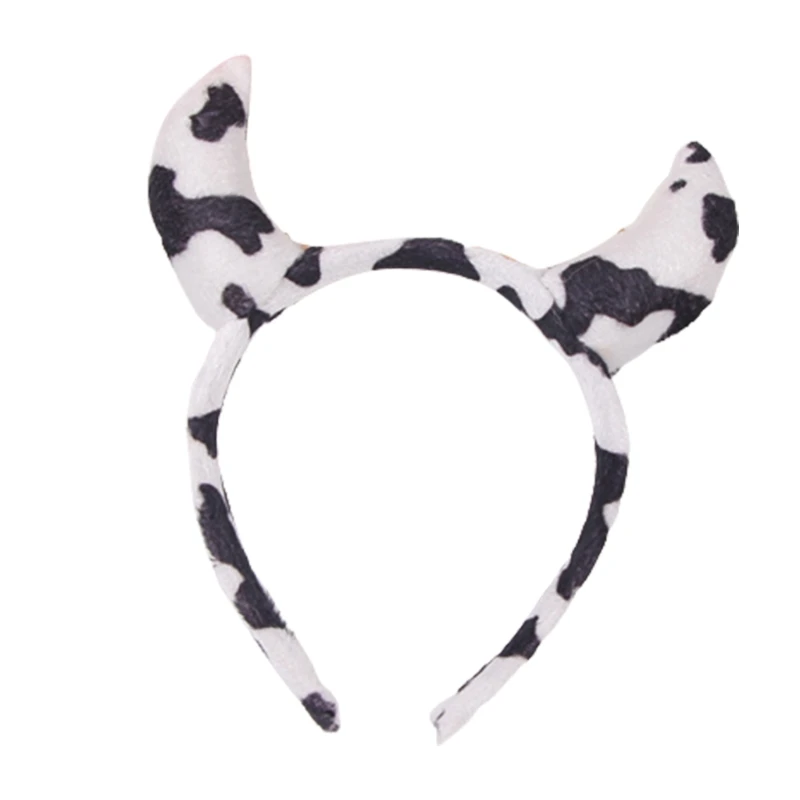 

Корова шаблон Ox головной убор с рогом Devil Horn Hair обруч