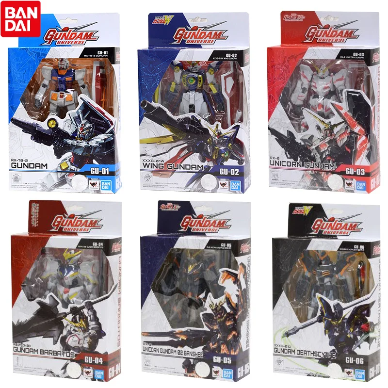

Bandai Gundam Model Kit Anime Figure GU Finished Product Wing UNICORN Genuine Gunpla Model Anime Action Figure Toys for Children