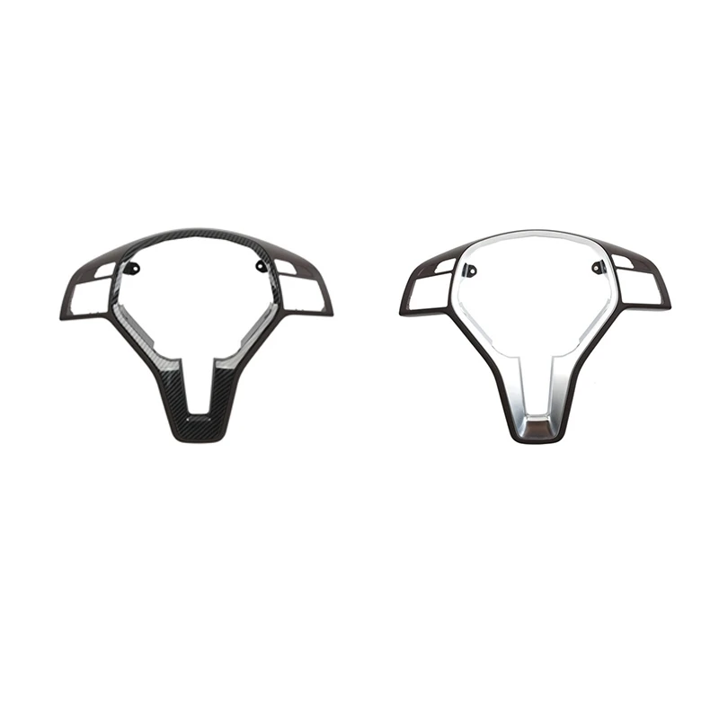 

Car Steering Wheel Cover Trim Replacement Accessories For Mercedes Benz C E GLK CLS Class W176 W204 W212 GLK204 W218 (Silver)