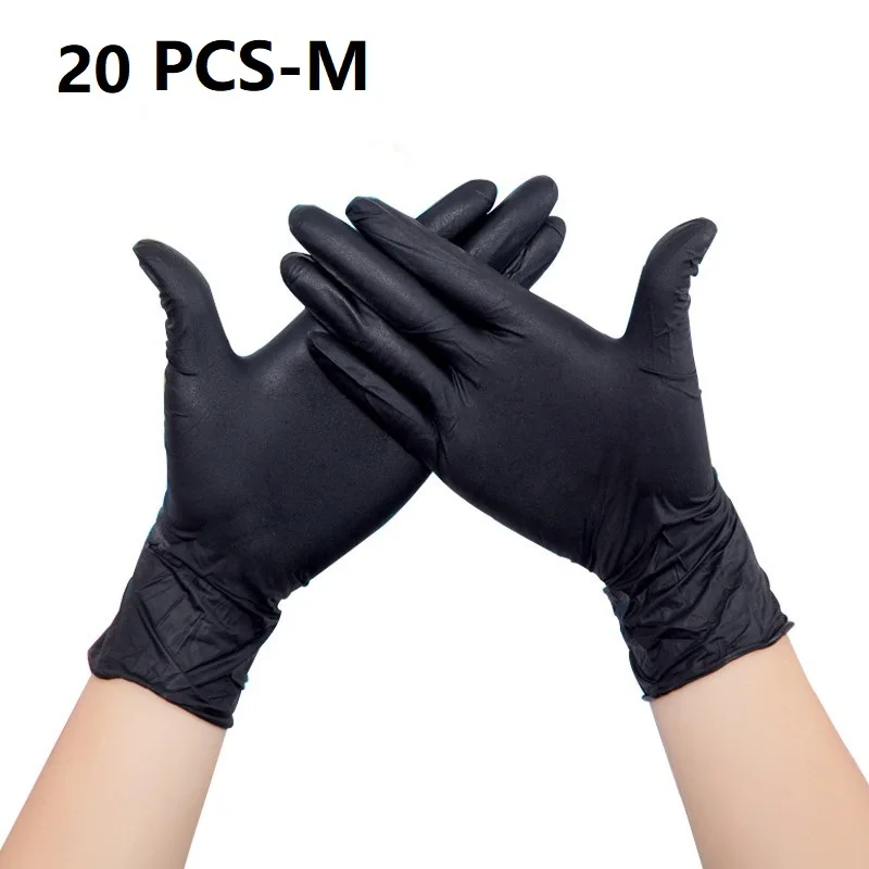 

40pcs Nitrile Rubber Gloves Latex-free Glove Laboratory Work Thickened Pet Care Painting Kitchen High Elasticity DisposableGlove