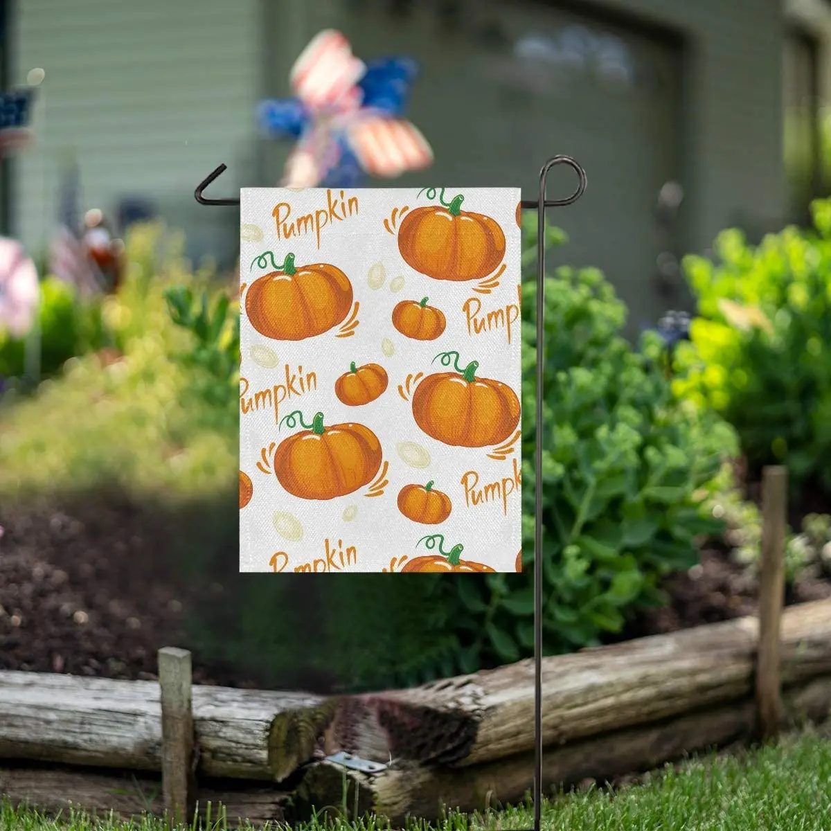 

Fall Autumn Thanksgiving Pumpkin Garden Flag Welcome Home House Flags Double Sided Yard Banner Outdoor Decor Banner for Outside