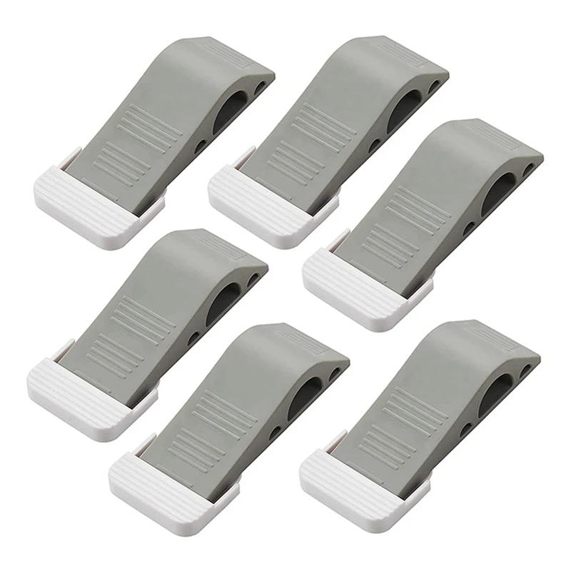 

30Pcs Door Stoppers Rubber Door Stop, Door Wedge Stoppers Floor Works On Multi Floor Surfaces