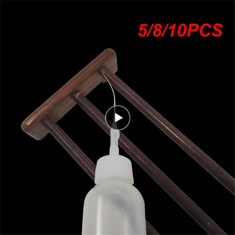 

5/8/10PCS 100 Pieces Glue Bottle Nozzle Dropping Tube Plastic For Crafting Lab Glue Extender Home Accessories Tools Applicator