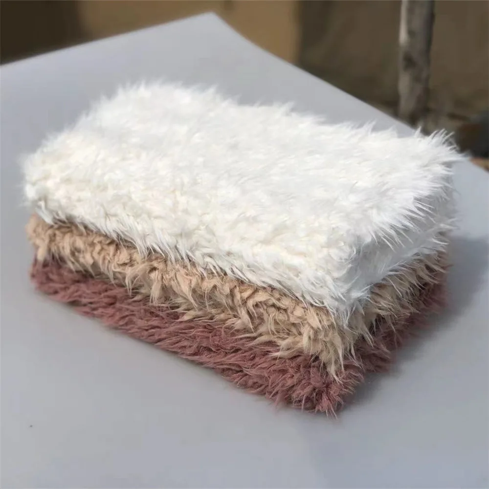 

Newborn Photography Props Baby Take Photo Background Blanket 55*80cm Plush Blanket Infant Shooting Accessories