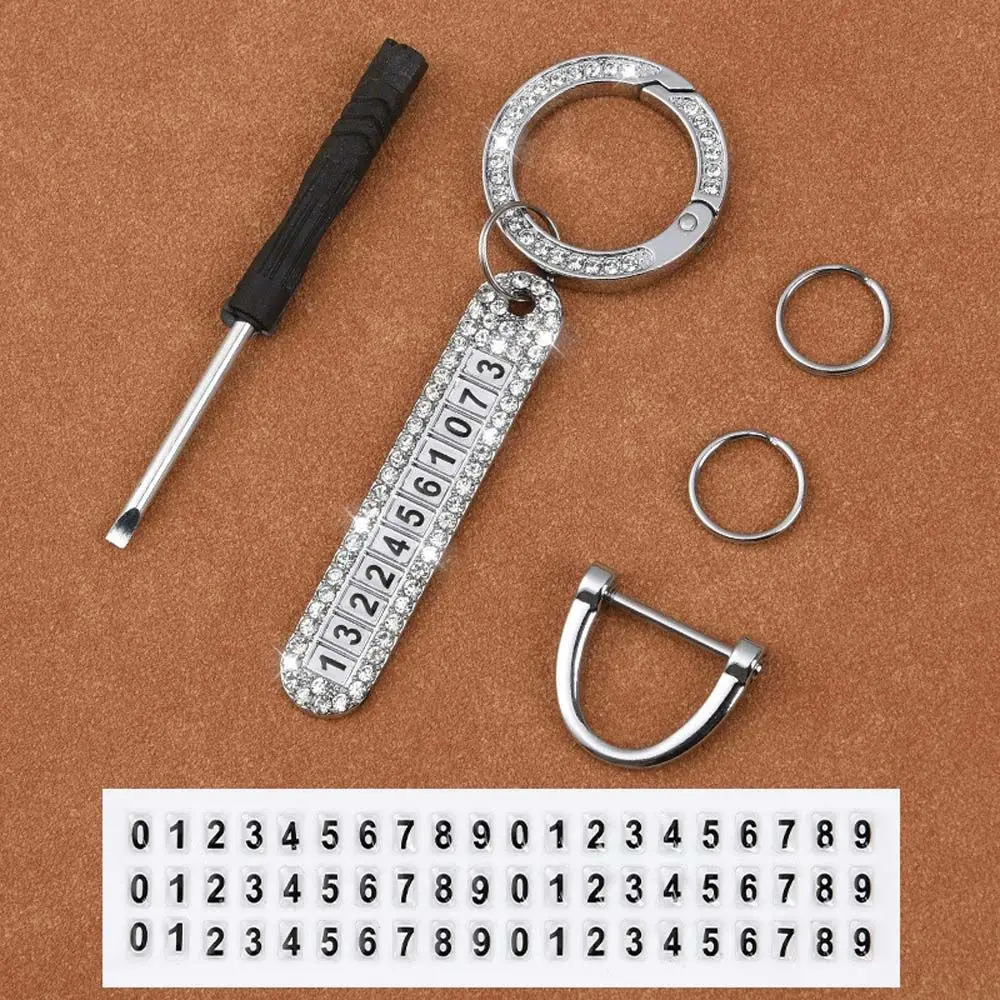 1 шт. Подвеска для кошелька с номером телефона, подарок, ключница для автомобильных ключей, подвеска для сумки, телефонный брелок, брелок для ключей.