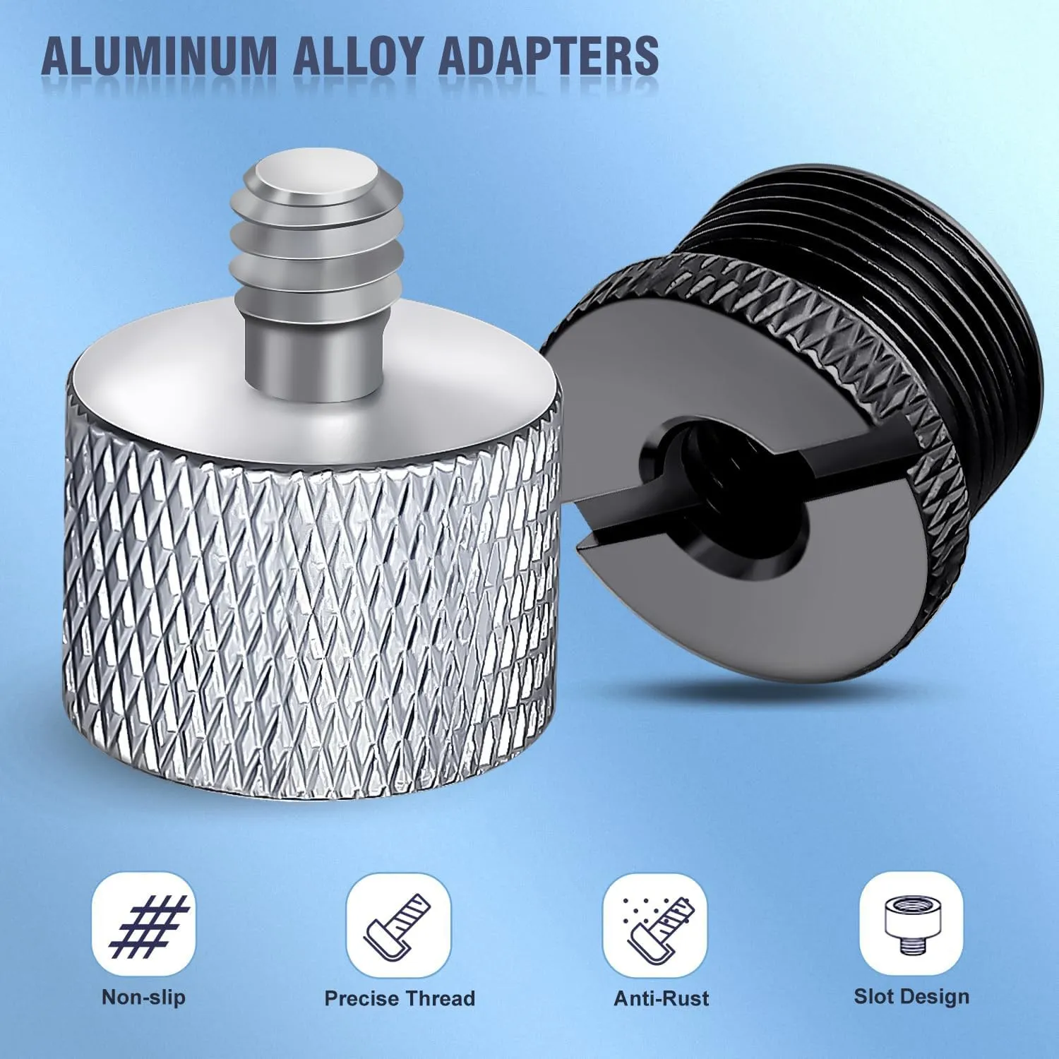 Адаптер-подставка для микрофона 5/8 гнездо до 3/8 штекер