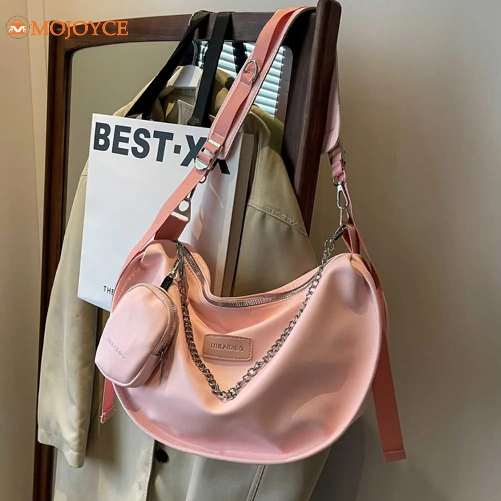 

Ladies Chain Handbags Leather Crescent Bag PU Crossbody Bag Composite Shoulder Bag Women Waterproof Durable Bags For Shopping