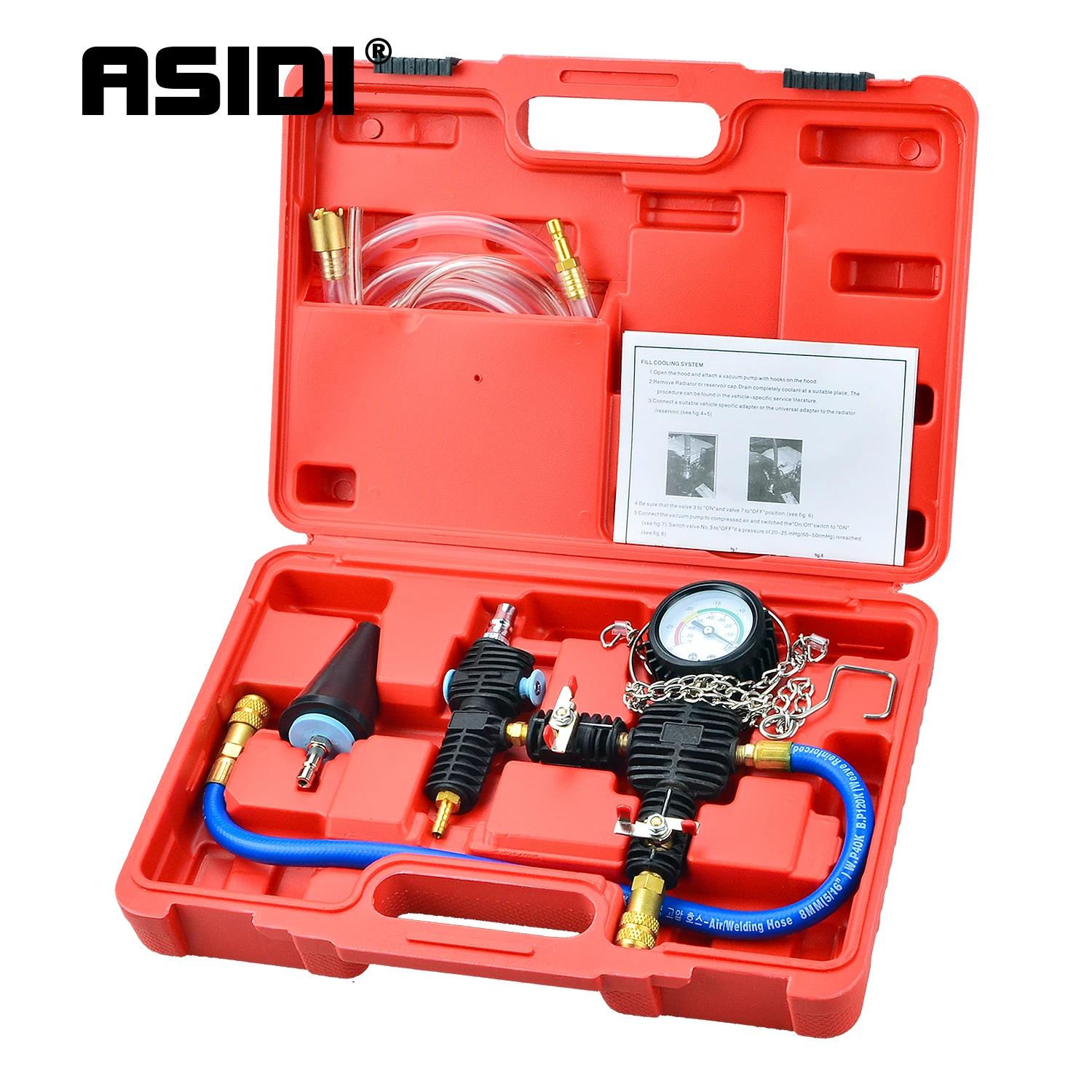 

ASIDI Cooling System Vacuum Purge & Refill Tools Kit For Most Car Repair Tool