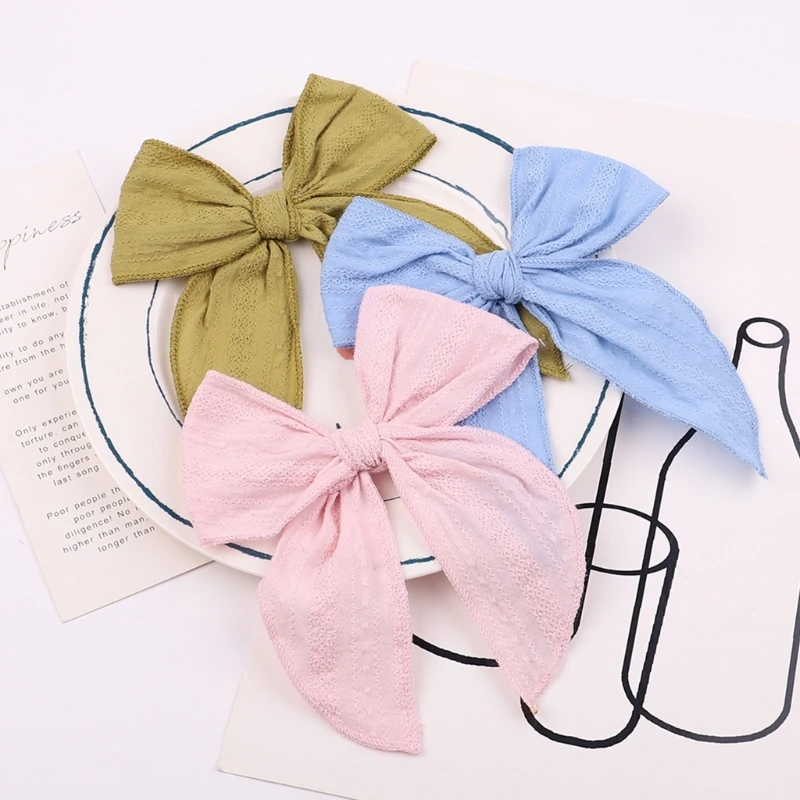 

14 Pcs/Pack 4.5in Bow Hair Clips Handmade Baby Girls Bowknot Hairpin Solid Color Boutique Barrettes for Infants Toddler Kids