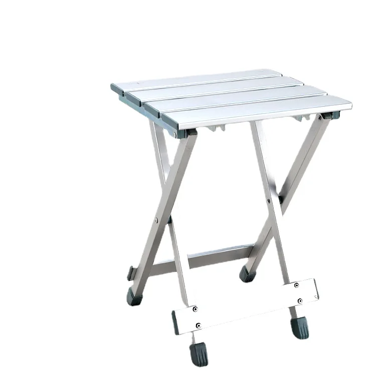 Aluminum folding chair retractable portable dual-purpose folding cross stool enlarge