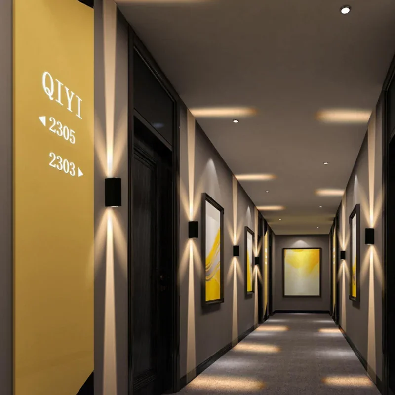 Серебристый алюминиевый уличный светильник COB 6 Вт наружное освещение