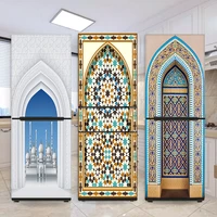 muslim kitchen sticker on the fridge stickers 3d refrigerator wallpaper beer freezer vinyl film door cover decor decal mural art