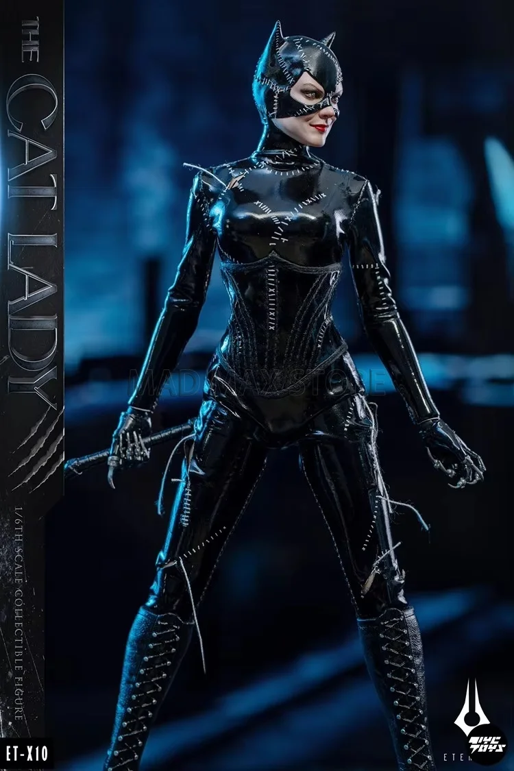 Фото В НАЛИЧИИ: Коллекционная фигурка ET-X10 Cat Lady 1/6, издание 92, «Бэтмен возвращается», Олд Кэт-Уомен, стандартная версия, модель, игрушка, подарок №3