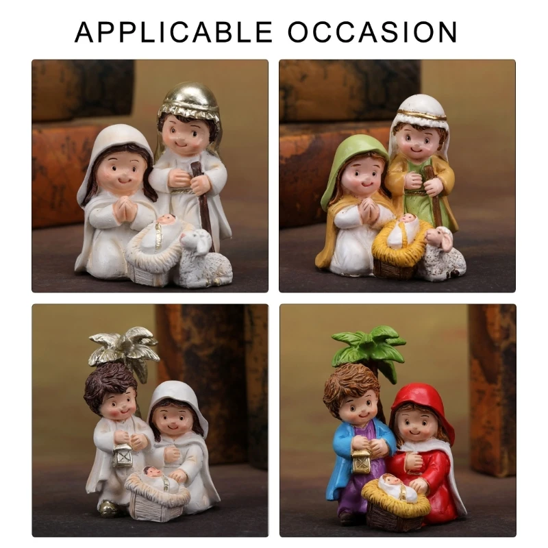 Художественная рождественская фигурка католические фигурки из смолы улучшающие
