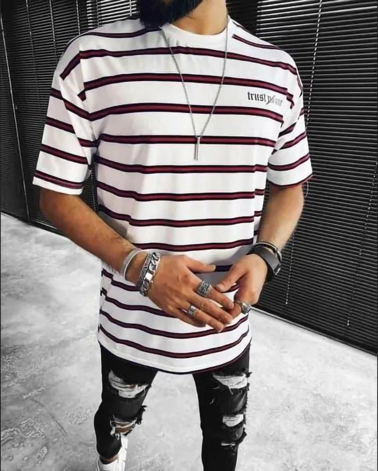 Мужская футболка с коротким рукавом принтом