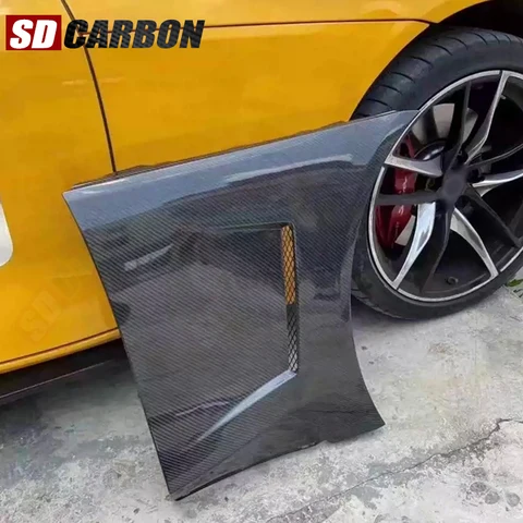 Для Toyota SUPRA GR A90 A91 MK5 2019+ аксессуары из углеродного волокна, сменный стиль переднего крыла автомобиля, обновленный комплект кузова