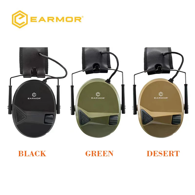 

EARMOR M30 тактическая гарнитура Airsoft, Защита слуха для съемки, промышленное шумоподавление, звукоизоляционные наушники, водонепроницаемые