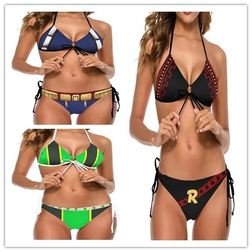 

Костюм для косплея моя геройская академия, купальники, костюмы из двух частей, карнавальный костюм на Хэллоуин