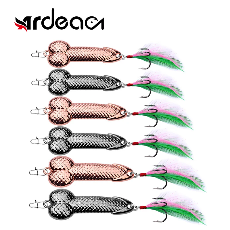 

Ardea Metal Sequins Lure 3/7/11/15/28g With Feather Hooks Bait Spoon wobble Spinner Wobblers Artificial Black fish Bass Lures