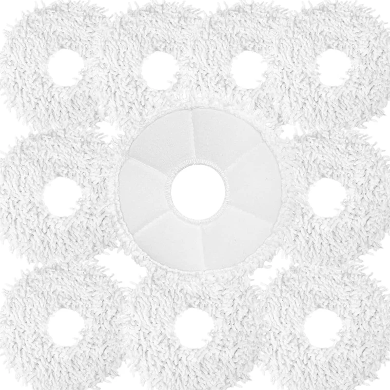 

10 Pack Replacement Parts Mop Cloths Pads For Ecovacs X1omni X1turbo Robot Vacuum Cleaner Accessories
