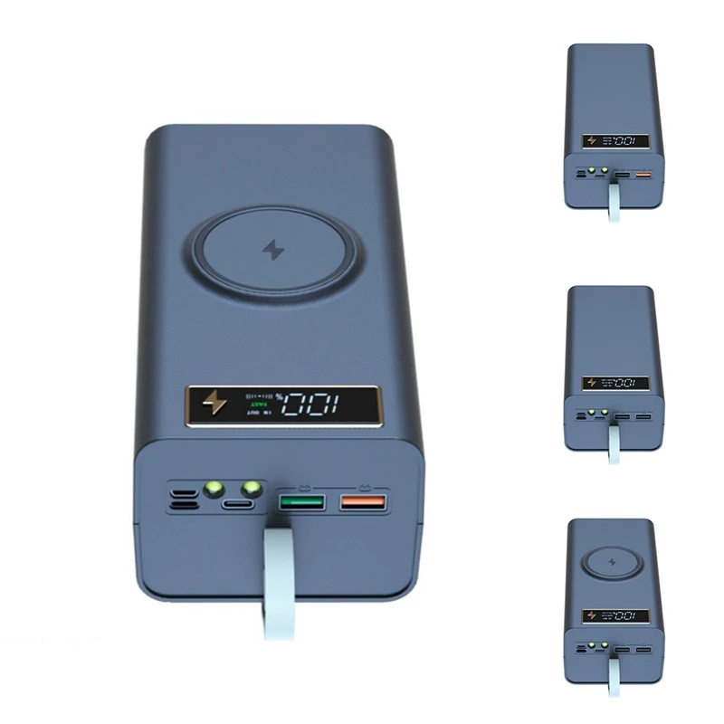 

21X18650 Battery Case Welding Free Power Bank Case With Light 18650 Battery Charge Box Detachable Portable Diycase