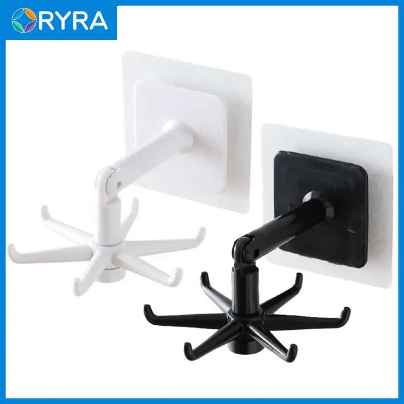 

Six-claw Hook Home Accessories Hook Sticker Home Kitchen Bathroom Oversized Weighing Kitchen Storage Can Be Rotated 360 Degrees