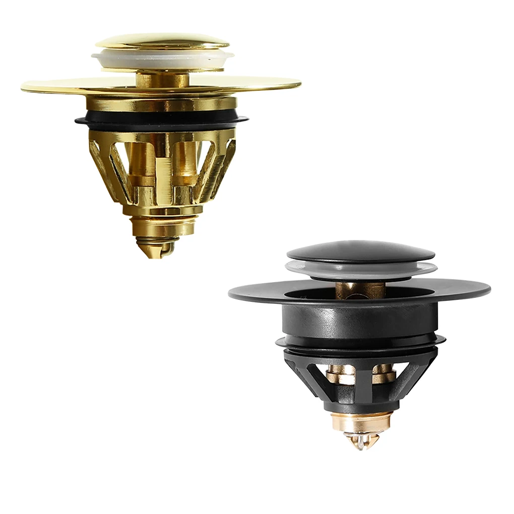 

Sink Filter Pop Up Drain Strainer Hair Catcher Bath Basin Stopper For Kitchen Black 33 5mm