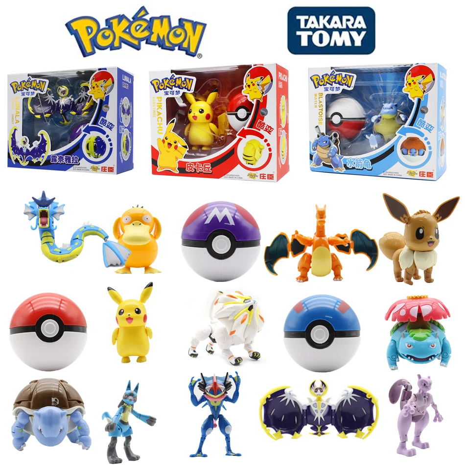 

Genuine Pokemon WCT Battle Feature Figures Pet Elf Ball Belt Retractable Boxed Pocket Monster Pokeball Version Kids Toys Gifts