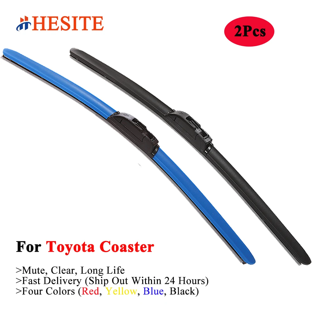 

HESITE Blue Wiper Blades For Toyota Coaster RV Bus Caravan Camper Conversion XZB 40 50 51 70 2007 2012 2015 2020 2021 Year Model
