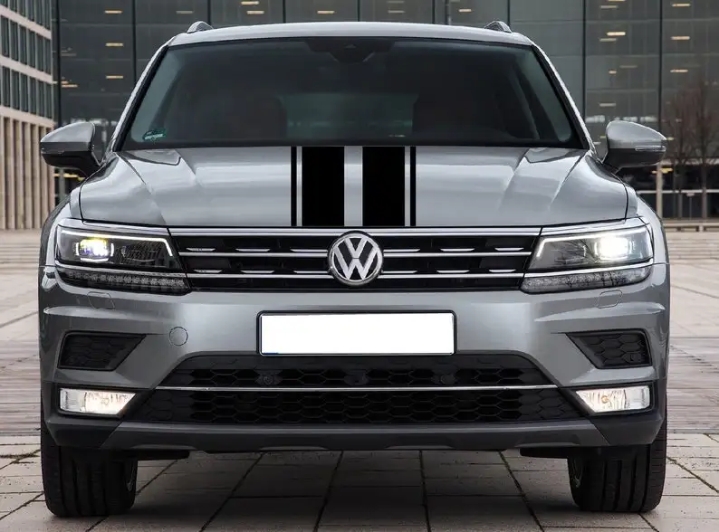 

Hood Vinyl Decal Sticker Graphics Kit Compatible with Tiguan