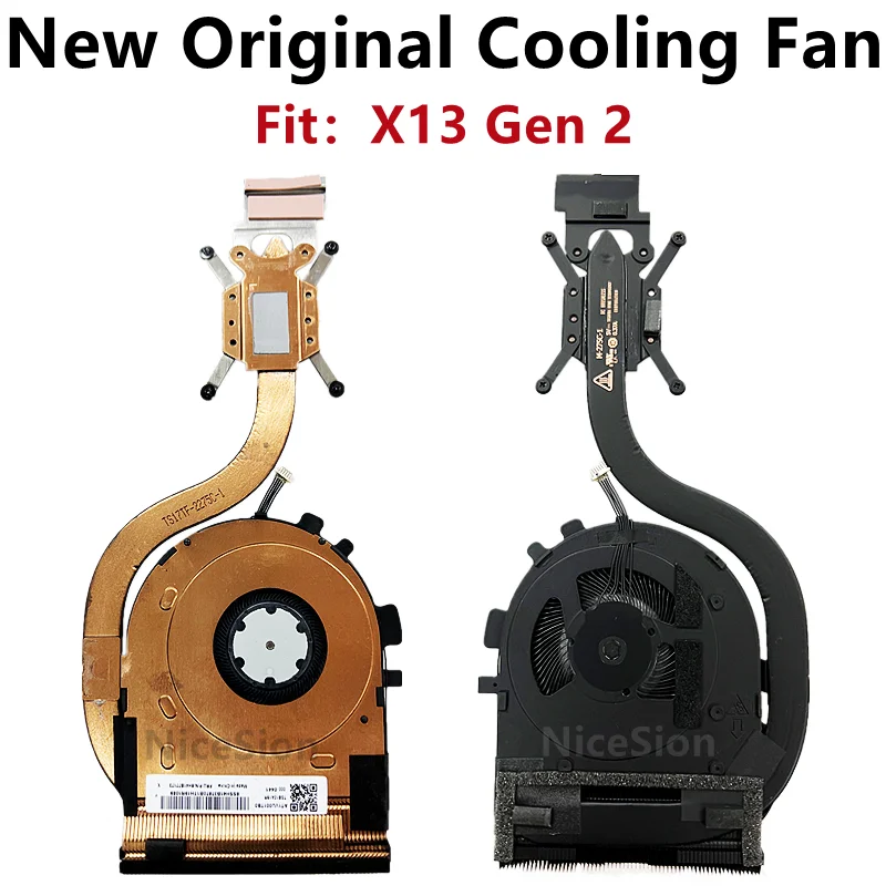

New Original For Laptop Lenovo Thinkpad X13 Gen 2 CPU Cooling Fan Heatsink Radiator Cooler FRU：5H41B77173