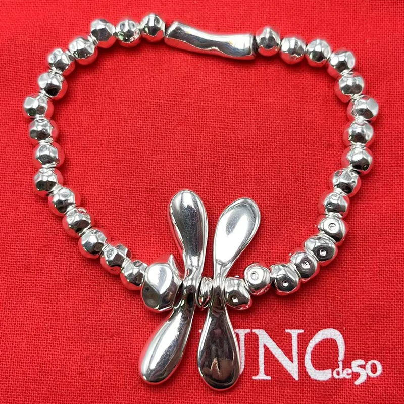 

Новинка 2023, самый продаваемый Высококачественный Изысканный браслет unode 50 со стрекозой в Испании, Женская романтическая Подарочная сумка для ювелирных изделий